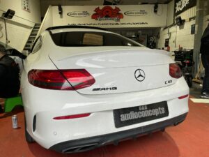 Mercedes AMG Multimedia and Audio Upgrade at BB Audioconcepts Cardiff 2