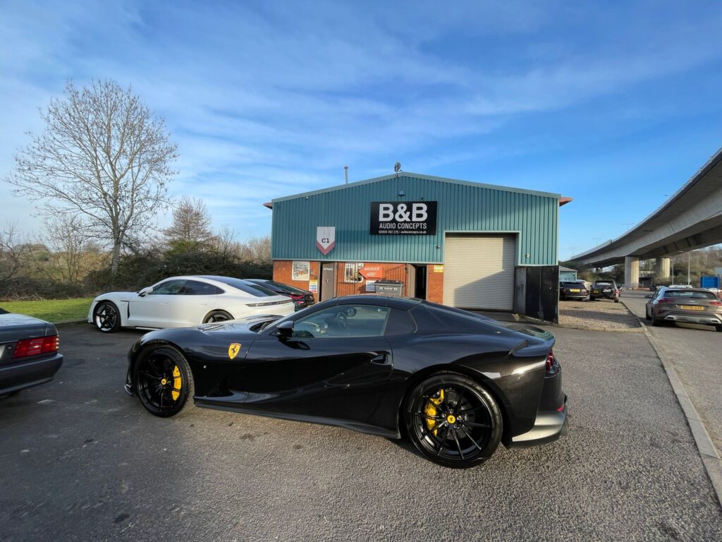 Protecting Your Investment How a Meta S5 Deadlock Tracker Can Keep Your Ferrari Safe at BB Audioconcepts Cardiff 8