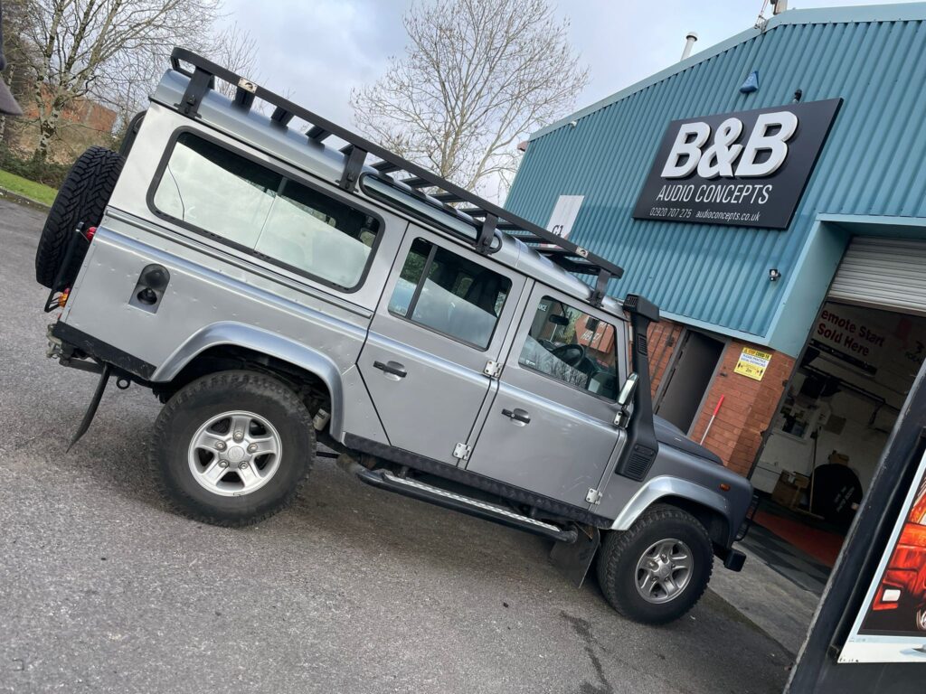 Range Rover Defender Security and Remote start Upgrades at BB Audioconcepts Cardiff 1