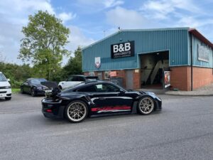 Transforming a Rare Porsche GT3RS with a High End Audio Upgrade at BB Audioconcepts Cardiff 10