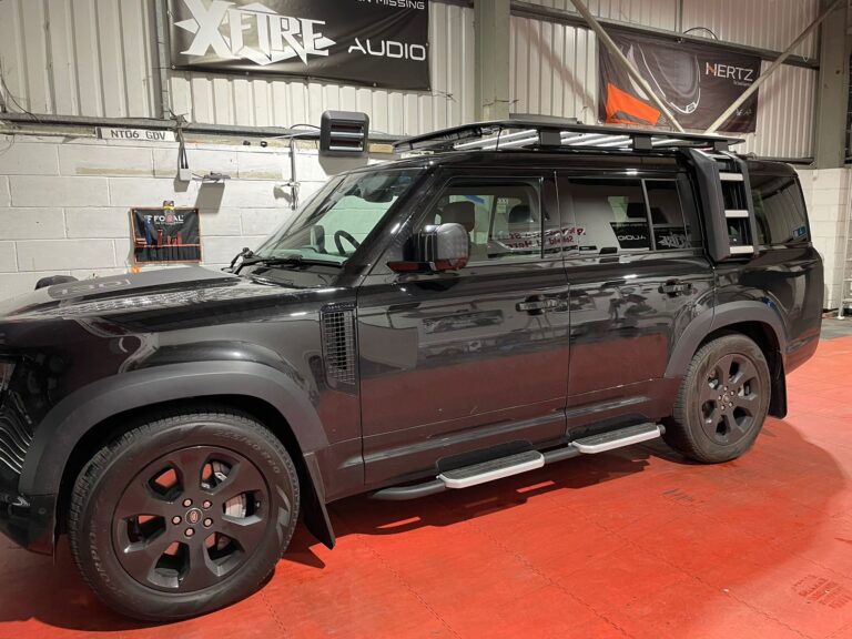 Land Rover Defender Speed Detection and Security Upgrades at BB Audioconcepts Cardiff 2