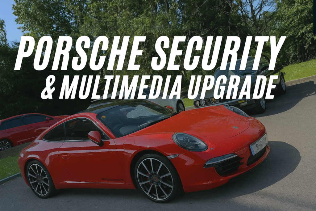 Porsche Eco Trak Security Multimedia Upgrade 150 Miles for a Reason at B&B Audioconcepts Cardiff