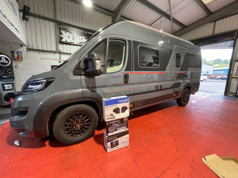 fiat camper kenwood dmx9724xds alpine speakers installation bb audioconcepts cardiff (11)